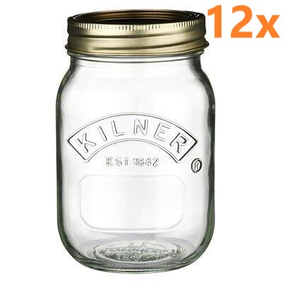 Kilner Einmachglas 500 ml (12 Stück) 