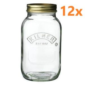 Kilner Einmachglas 1 Liter (12 Stück) 