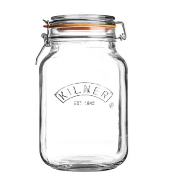 Pot de conservation verre carré 2 L Kilner 