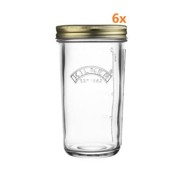 Kilner bocal de conservation 'wide mouth' 500 ml (6 pièces) 