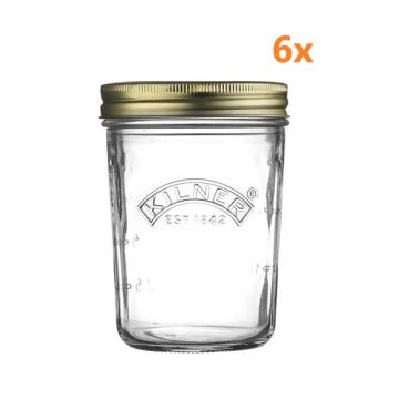 Kilner bocal de conservation 'wide mouth' 350 ml (6 pièces) 
