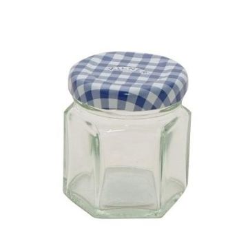 Kilner Marmeladenglas 48 ml mit deckel blau-weiß 