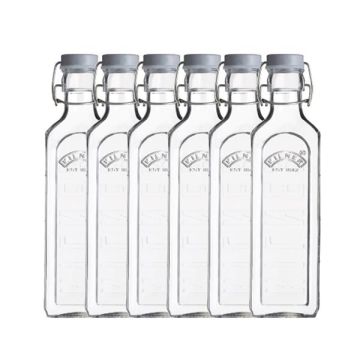 KILNER Flasche mit Bügelverschluss 1 Liter (6 Stück) 