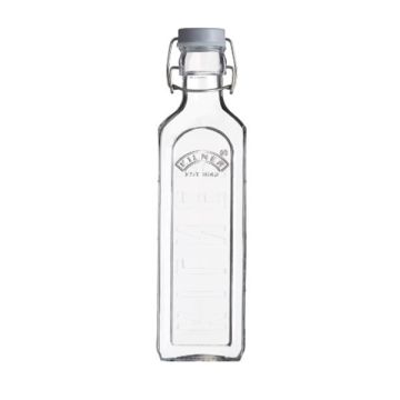 KILNER - Drahtbügelflasche - eckig - 300 ml 
