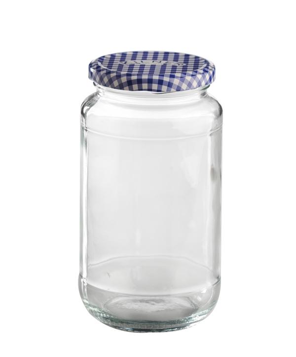 Kilner Marmeladenglas 580 ml mit deckel weiß - blau 