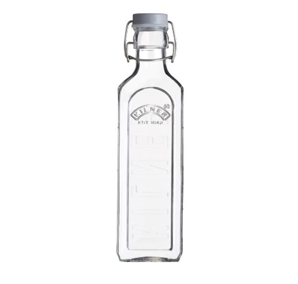 KILNER - Drahtbügelflasche - eckig - 300 ml 