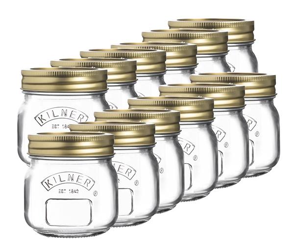 HEFTMAN 12er-Set Einmachgläser Mit Deckel – 250 Ml, Luftdicht & Ideal Für Overnight Oats Und Meal Prep
